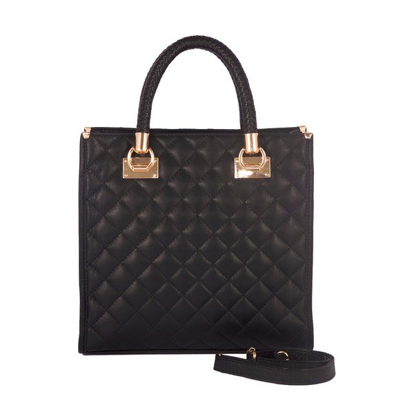 Kožená kabelka Andrea Cardone 2005 Black-image-2