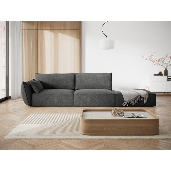 Сив шезлонг (ляв ъгъл) Vanda – Mazzini Sofas-image-1