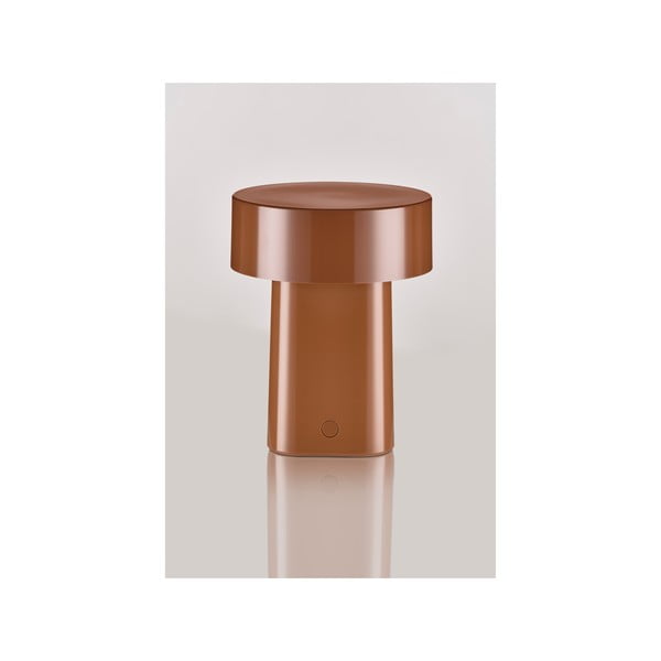 Пластмасова LED настолна лампа в цвят кафяв коняк (височина 18 cm) Oblong – Zone-image-3