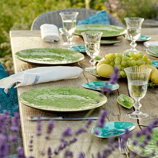 Зелена керамична чиния за сервиране , ⌀ 31 cm Riviera - Costa Nova-image-2