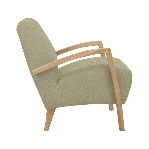 Béžové křeslo se světlými nohami Windsor & Co Sofas Luna-image-1