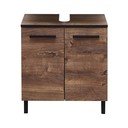 Кафяв шкаф под умивалника в дъб 60x53 cm Set 374 - Pelipal