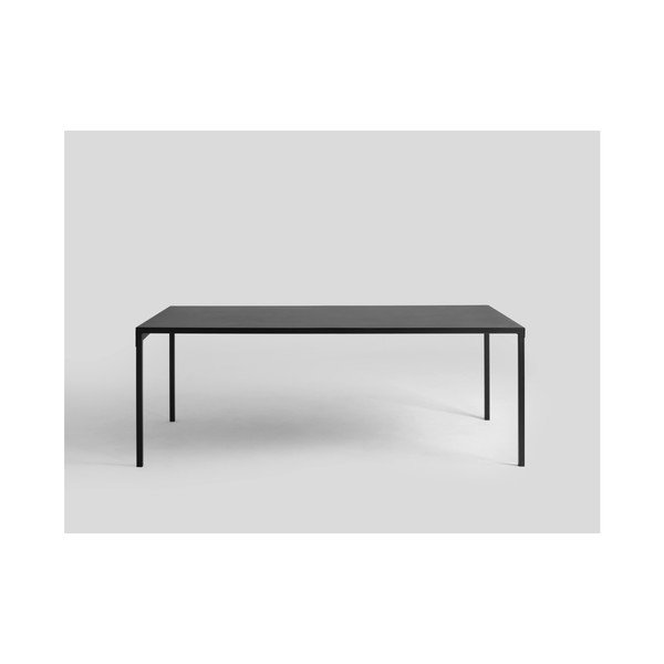 Černý kovový jídelní stůl Custom Form Obroos, 160 x 80 cm-image-3