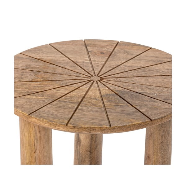 Кръгла странична масичка от масивно манго ø 40 cm Stella – Bloomingville-image-3