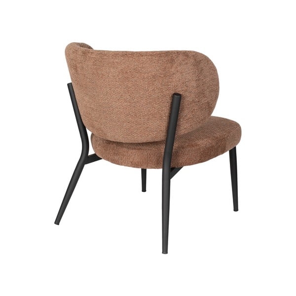 Оранжево-кафяво кресло Sanne – White Label-image-4