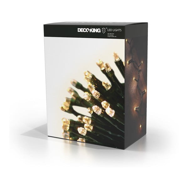 Зелена LED светлинна верига Верига, 200 светлини, дължина 19,93 м - DecoKing-image-4