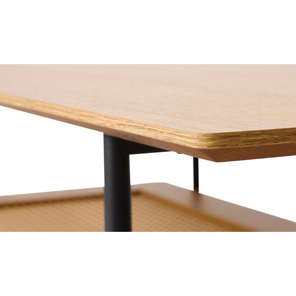 Масичка за кафе от декор от дъб  в естествен цвят 55x110 cm Pensacola – Unique Furniture-image-3