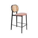 Черен/светлорозов бар стол 94 cm Spike - Zuiver