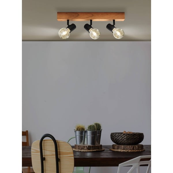 Осветително тяло за таван в черен и естествен цвят 5x48 cm TOWNSHEND 3 – EGLO-image-1