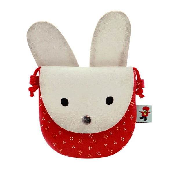 По-малка чанта за кръст Poppi Loves White Bunny - Santoro London