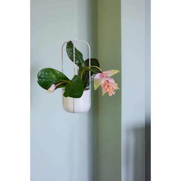 Комплект от 2 светлосиви висящи железни саксии Juro Lotus - Hübsch-image-1