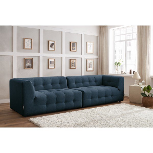 Тъмносин диван 324 cm Kleber - Bobochic Paris-image-1