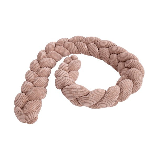 Розово ограждение за детско легло от рипсено кадифе 300 cm – Meowbaby