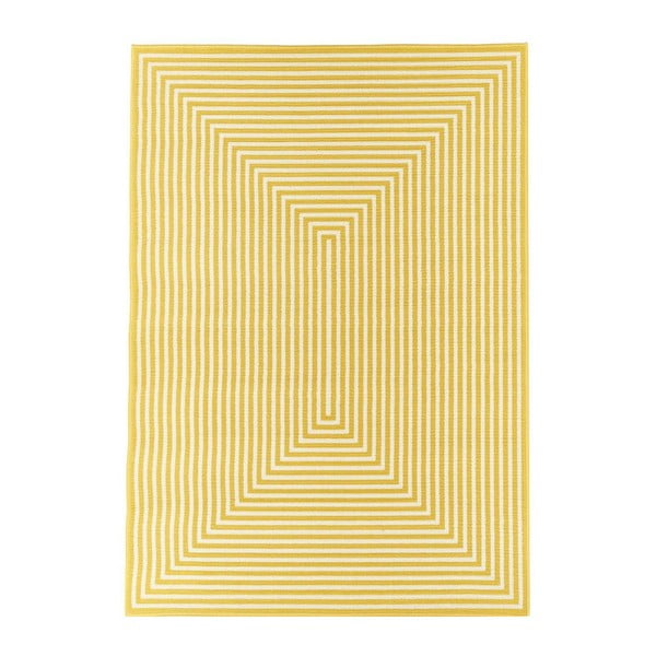 Жълт килим за открито , 160 x 230 cm Braid - Floorita