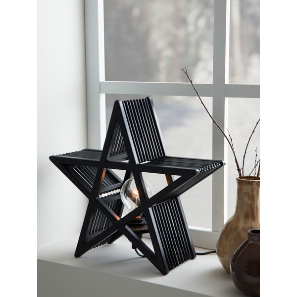 Черна коледна светлинна украса Bamboo – Markslöjd-image-1