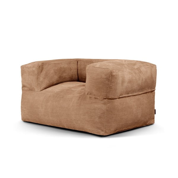 Кафяв пуф от рипсено кадифе MooG – SLOWDOWN