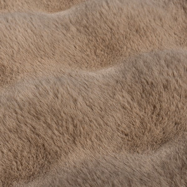 Кафява синтетична кожа 80x150 cm Waffle Faux Fur – Flair Rugs-image-2