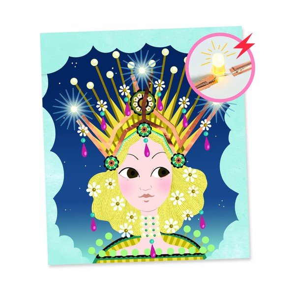 Комплект от 3 светещи картини Royal Crown - Djeco-image-1