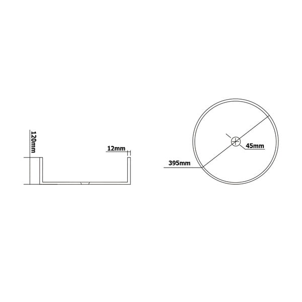 Черна стъклена кръгла мивка ø 39,5 cm Maragua – Sapho-image-3