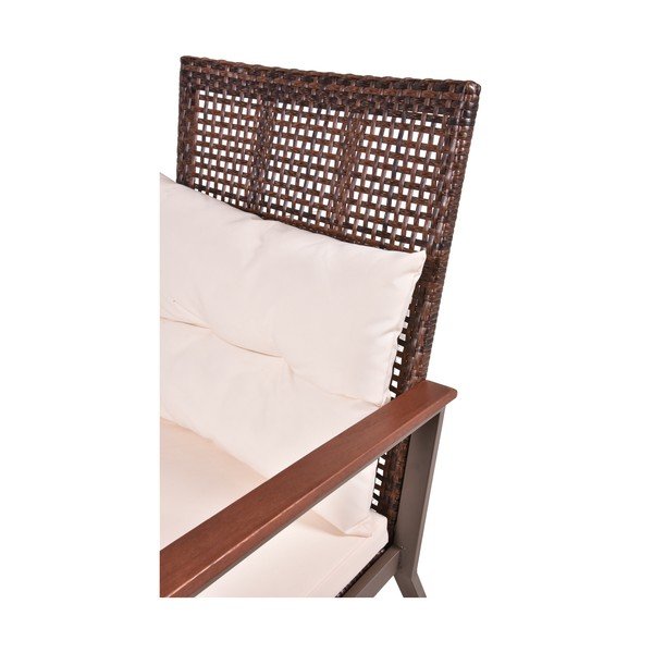 Тъмнокафяв люлеещ се стол с масичка от масивно дърво Sinaloa – Garden Pleasure-image-3