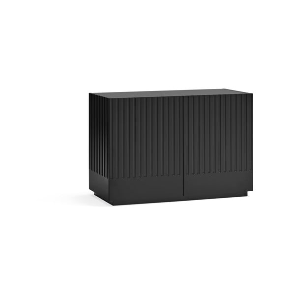 Черен нисък скрин с чекмеджета 100x70 cm Doric - Teulat-image-1