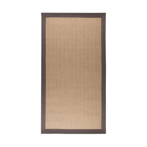 Кафяво-сив килим от юта , 120 x 170 cm Herringbone - Flair Rugs