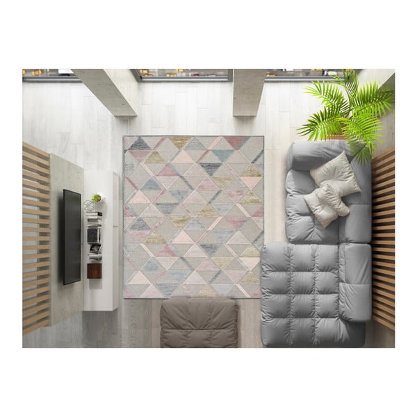 Сив килим Margot Триъгълник, 160 x 230 cm - Universal-image-2