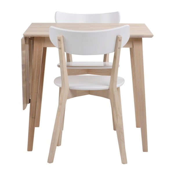 Сгъваема маса за хранене от дъб с матов лак , 80 x 80 cm Filippa - Rowico-image-2