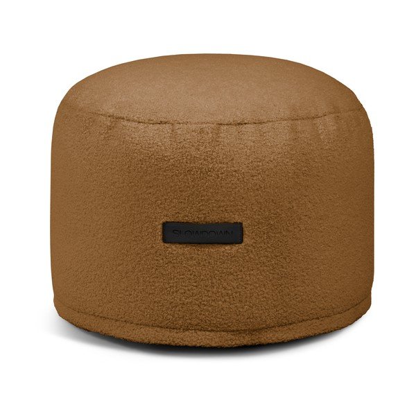 Кафяв пуф от букле Mini – SLOWDOWN