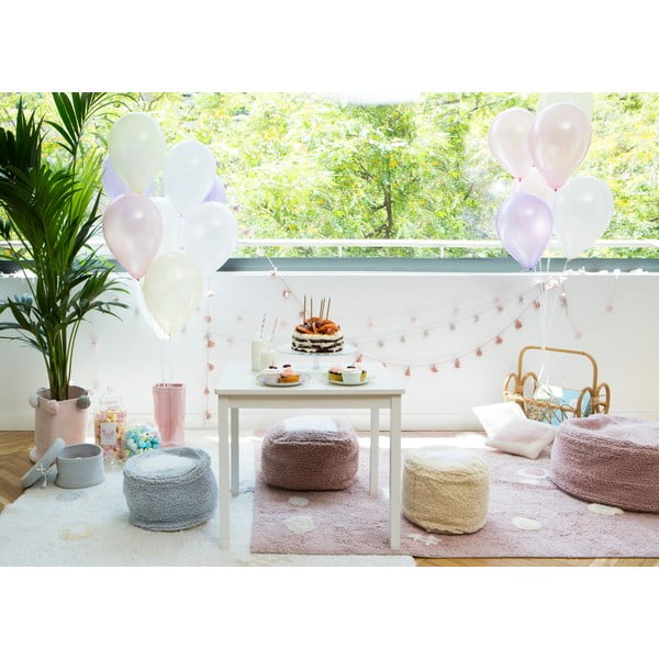 Розов ръчно изработен памучен детски килим подходящ за пране 140x200 cm Noah – Lorena Canals-image-1