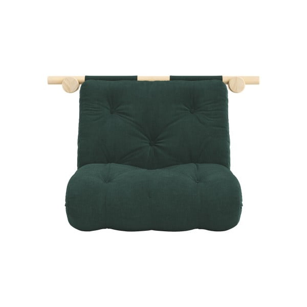 Тъмнозелено кресло от рипсено кадифе Hooked – Karup Design-image-3