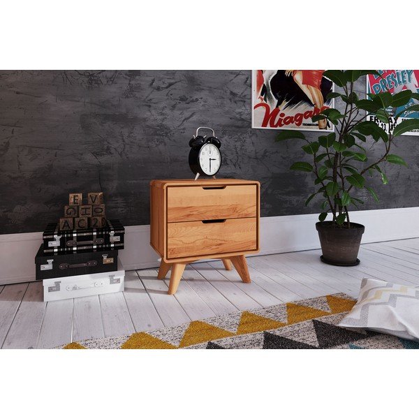 Нощно шкафче от букова дървесина Greg - The Beds-image-4