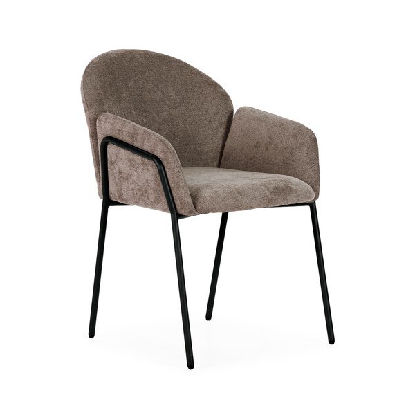 Прасковени тапицирани трапезни столове в комплект 2 бр. Aslin – MOME