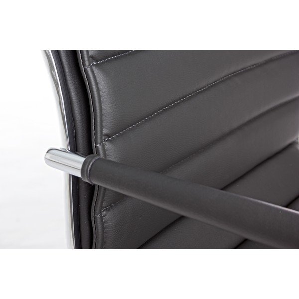 Тъмносив офис стол от имитация на кожа Perth – Yes Everyday-image-1