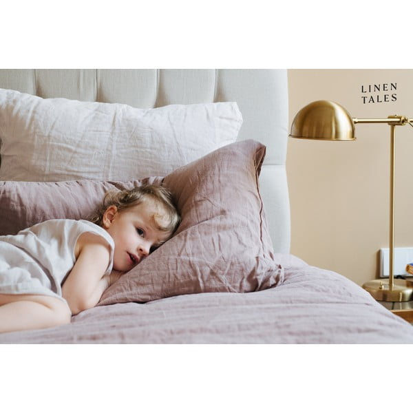 Розов/кафяв ленен чаршаф 180x260 cm Ashes of Roses – Linen Tales-image-4