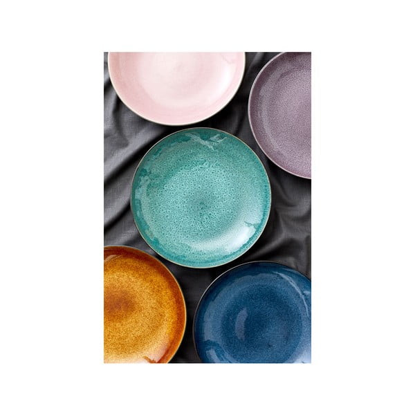 Черна/синя глинена купа ø 40 cm Gastro Dark Blue/Black – Bitz-image-1