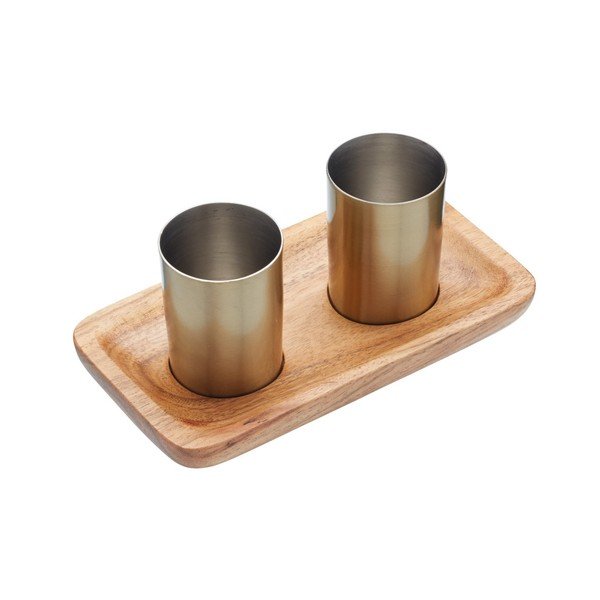 Set 2 kalíšků s podnosem Kitchen Craft  Bar Craft