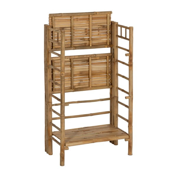 Бамбуков стелаж в естествен цвят 61x104x34 cm Manali – Ixia-image-3