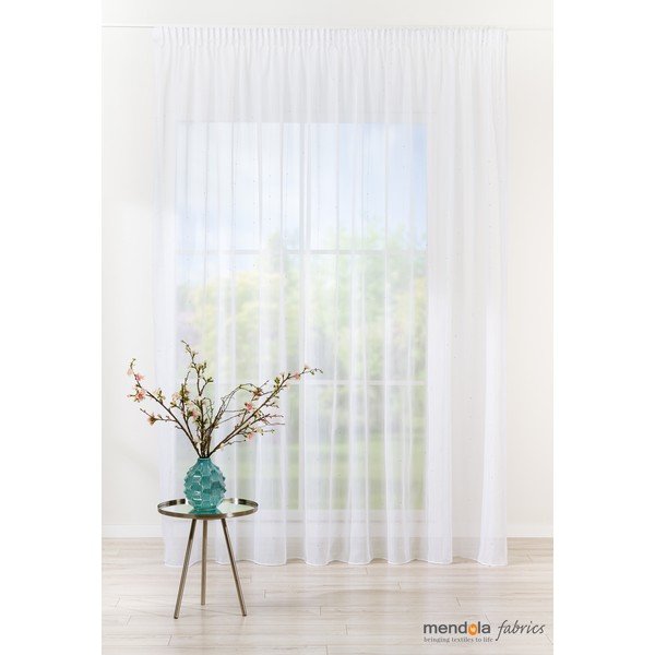 Бяла завеса 140x260 cm Michelle - Mendola Fabrics-image-1