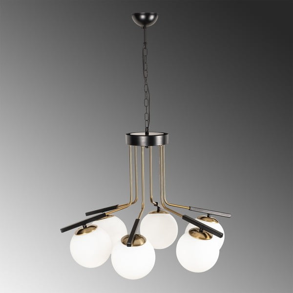 Черно метално висящо осветително тяло Opviq lights Amalia - Opviq lights-image-1