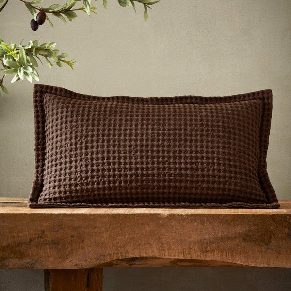 Памучна декоративна възглавница 30x50 cm Jaipur Chunky Waffle – Pineapple Elephant-image-1