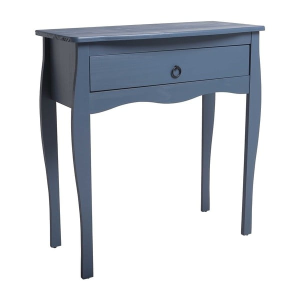 Modrý konzolový stolek z borovicového dřeva SOB Oculus