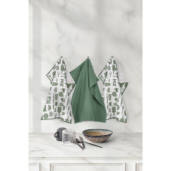 Кърпи в комплект от 3 кърпи от микрофибър 48x40 cm Essential - Tiseco Home Studio-image-1