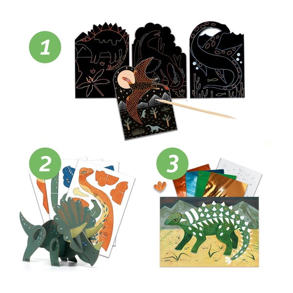 Творчески арт комплект Динозаври - Djeco-image-3