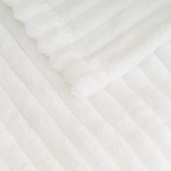 Бяло одеяло от микроплюш 130x160 cm Fur Velvet – Casa Selección-image-1