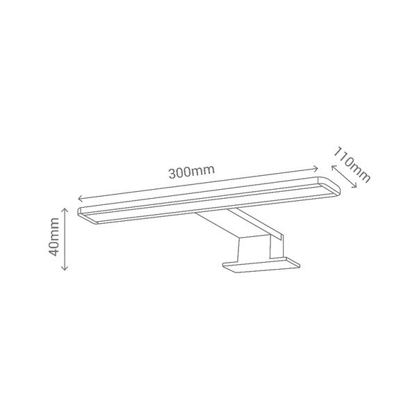 Стенна лампа в сребристо с LED светлина Curves - SULION-image-2