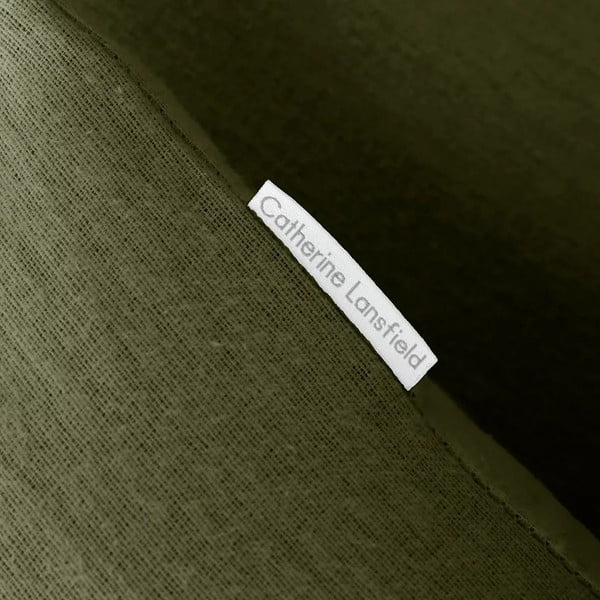 Двойно  фланелено спално бельо в цвят каки 200x200 cm Brushed – Catherine Lansfield-image-2