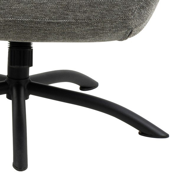 Антрацитно сив комплект от ухо и табуретка за крака Talgarth - Actona-image-4