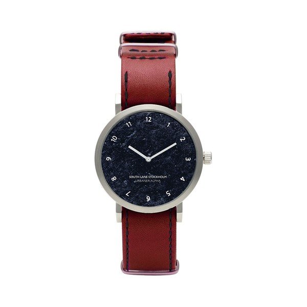 Unisex hodinky s červeným řemínkem South Lane Stockholm Urbaner Alpha 
