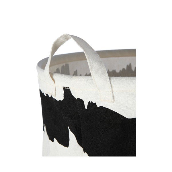 Черно-бял текстилен кош за пране Harga – Premier Housewares-image-3